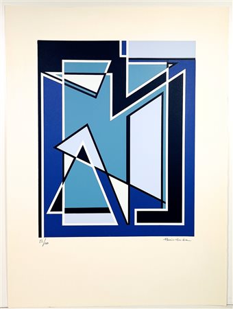 MARIO RADICE, 76 X 56 cm, Serigrafia su carta, anni 70, esemplare in basso a...
