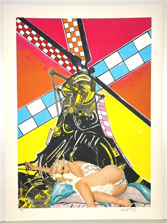 GIANNI BERTINI, 107,5 X 87,5 cm, Le bambole n.1Serigrafie stampate a 8 colori...