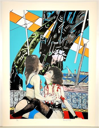 GIANNI BERTINI, 105 X 79,5 cm, Le bambole n.3Serigrafie stampate a 8 colori...