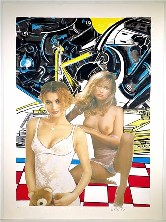 GIANNI BERTINI, 107,5 X 87,5 cm, Le bambole n.2Serigrafie stampate a 8 colori...