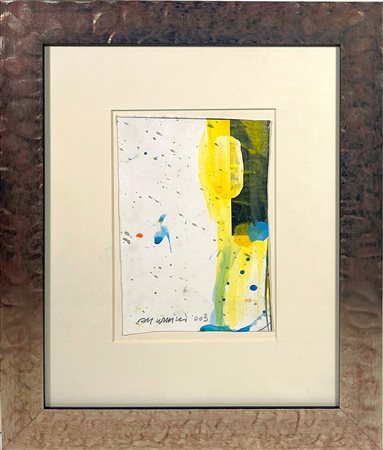 ODDINO GUARNIERI, 19 X 13 cm, Tecnica mista su carta, anno 2003, autentica...