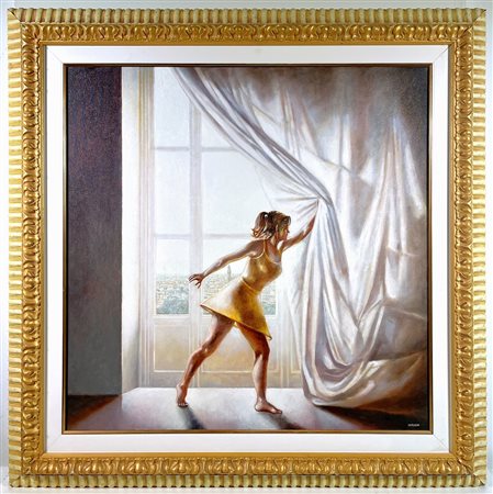 SERGIO NARDONI, 70 X 70 cm, ”Good Morning mr. Nardoni" olio su tela, titolo...