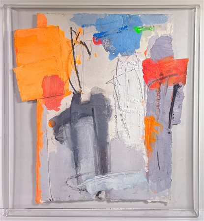 ENZO ESPOSITO, 56 X 52 cm, tecnica mista su carta, anno 2017, certificato di...