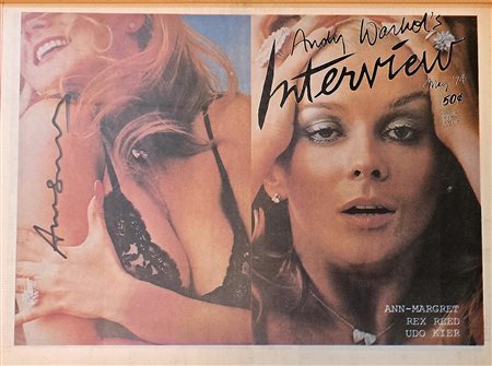 ANDY WARHOL, 38 X 29 cm, copia originale Interwiew maggio 1974, Ann- Margret,...