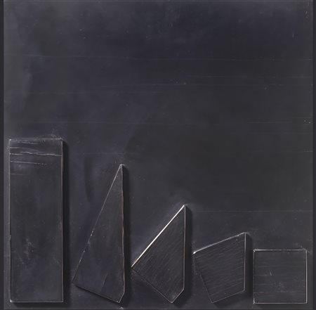 MARCELLO MORANDINI, 38,5 X 38,5 X 2 cm, legno laccato del 1966, multiplo es....