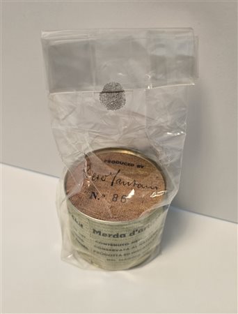 PIERO MANZONI, 1933-1963, Scatoletta di latta stampata incluso libro...