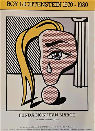 ROY LICHTENSTEIN, 83 X 59 cm, Manifesto litografico originale eseguito per la...