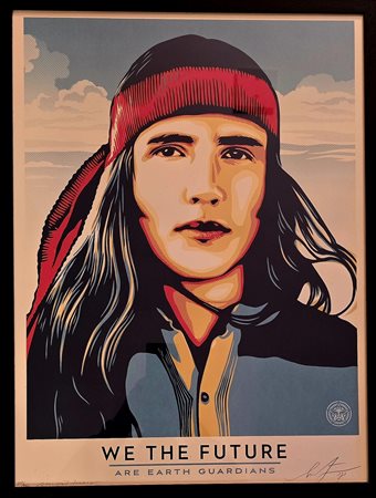 SHEPARD FAREY, 46 x 61 cm, Serigrafia a colori del 2008, Titolo “ We the...