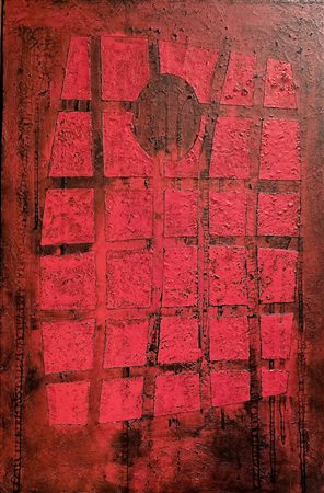 ROBERTO FLOREANI, 120 X 80 cm, olio su tela del 1994, Titolo “ Camera segreta...