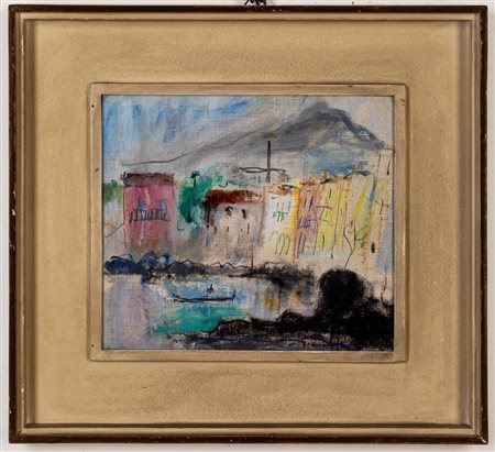 Gemma D'Amico Flugi (Catania 1906 - Roma 1980)  - Il porto d'Ulisse, 1951