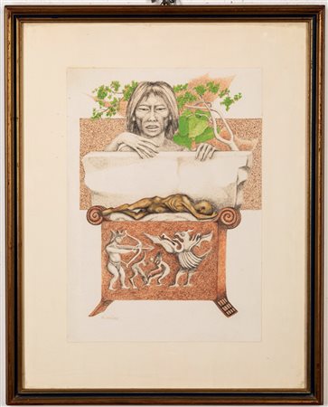 Armando Scivales (Brindisi 1917 - Marina di Carrara 1994)  - La fame nel mondo,  