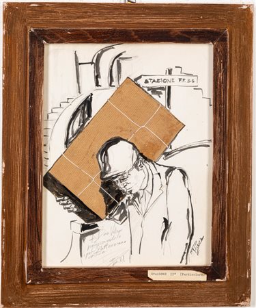 Francesco Pessina (Magenta 1946)  - Stazione seconda (particolare), 1981