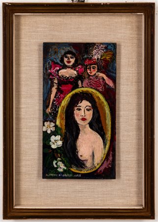 Alfredo D'Angelo (Catania 1903 - Milano 1986)  - Fantasia parigina, 1958