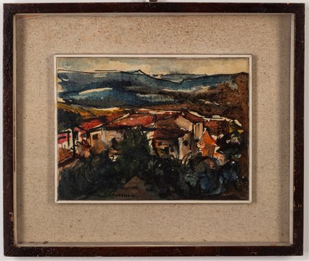 Stefano Cavallo (San Michele Salentino 1913 - Milano 1997)  - Montecatini vecchia, 1961