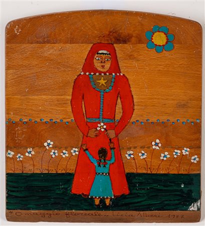 Licia Alberi (1942 - ?)  - Omaggio floreale, 1977