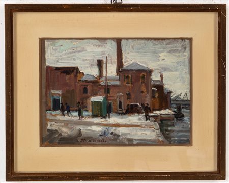 Armando Tonello (Vittorio Veneto 1897 - Venezia 2001)  - Veduta di Venezia, 1952