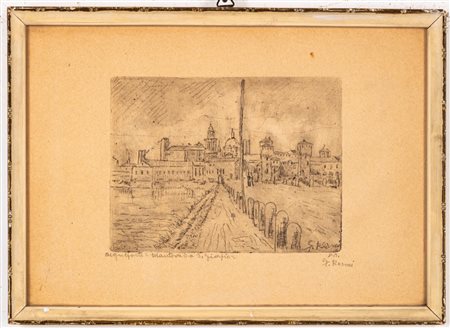 Guido Resmi (Mantova 1897 - 1954)  - Mantova da San Giorgio,  