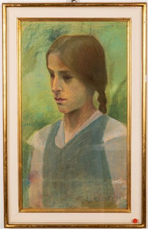 Arnaldo Lorenzini ( )  - Ritratto di fanciulla, 1920 circa