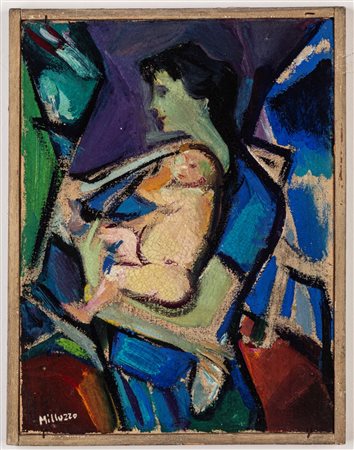 Sebastiano Milluzzo (Catania 1915 - 2011)  - Maternità,  