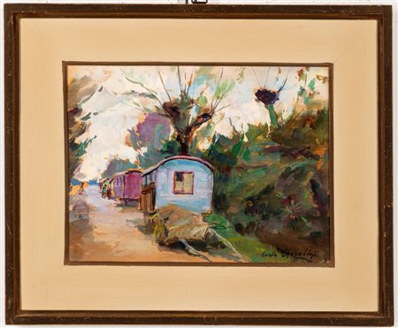 Carlo Cherubini (Ancona 1897 - Venezia 1978)  - Caminito - Buenos Aires,  