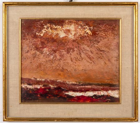 Enrico Gaudino (Valle San Nicolao 1923 - Carnate di Lecco  2001)  - Mare e cielo, 1965