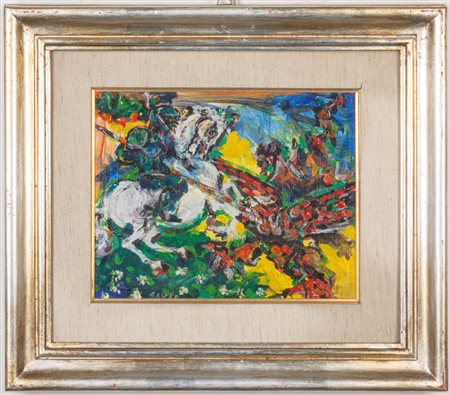 Piero Gauli (Milano 1916 - Milano 2012)  - Disputa col drago, 1973