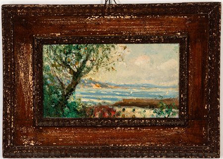 Raul Viviani (Firenze 1883 - Rapallo 1965)  - Lago,  