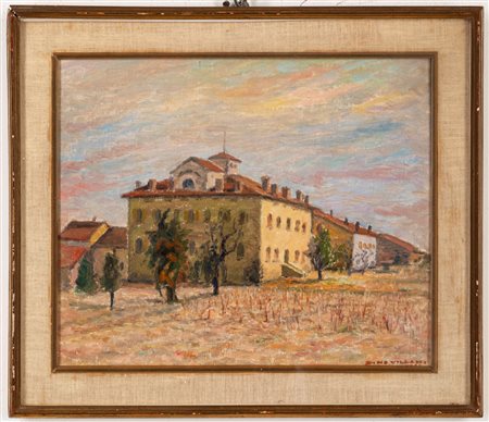 Dino Villani (Nogara 1898 - Milano 1989)  - Al Caner di Gonzaga, 1961