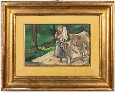 Domenico Miani ( )  - Ritorno dal pascolo, 1957