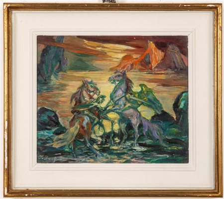 Ina Zueff (Odessa 1900 - Milano 1976)  - Scaramuccia,  