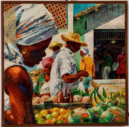 Domenico Chiaudrero (1913 - 2000)  - Manha de sabado Brasile, 1976