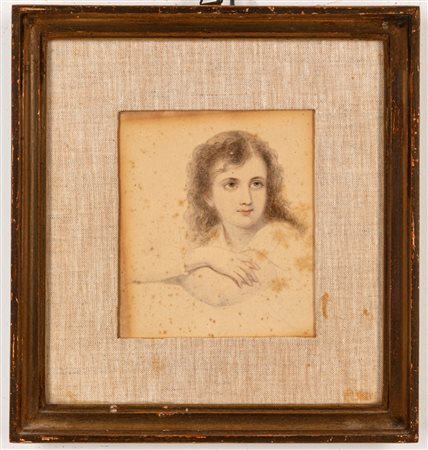 Scuola italiana del XIX secolo ( )  - Volto di giovinetto,  