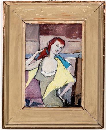 Poli Tilde (Bergamo 1924 - Bergamo 2006)  - Donna che si pettina, 1952