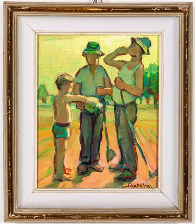 Bruno Ballasini (Mantova 1913 - Arona 1981)  - Ristoro agreste,  