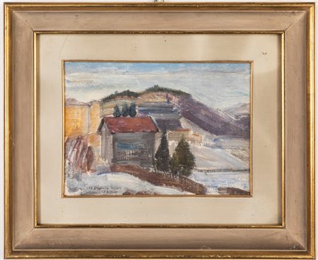 Leo Spaventa Filippi (Milano 1912 - Varese 1999)  - Inverno in Valganna, 1953