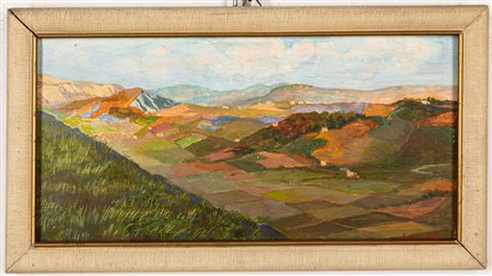 Luigi Bauselli (Susa 1885 - Suzzara 1965)  - Le colline emiliane,  