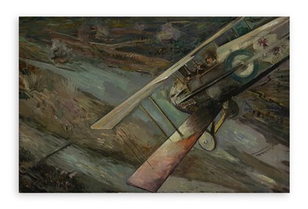 TATO (GUGLIELMO SANSONI) (1890-1974) - Senza Titolo (Omaggio a Francesco Baracca in volo), anni '30