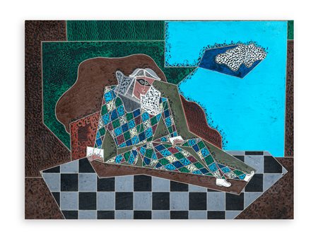 PIPPO ORIANI (1909-1972) - Arlecchino in riposo, 1960/1970
