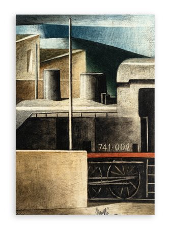 MARCELLO SCUFFI (1948-2021) - La locomotiva abbandonata