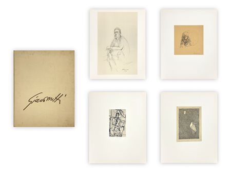 ALBERTO GIACOMETTI (1901-1966) - Quarantacinque disegni di Alberto Giacometti, 1963