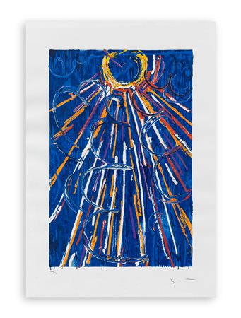 MARIO SCHIFANO (1934-1998) - Nella vetrata blu, 1997