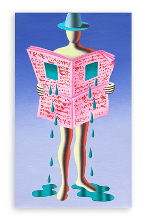 MARK KOSTABI (1960) - Crimson News Emerald Sorrows, 2024
