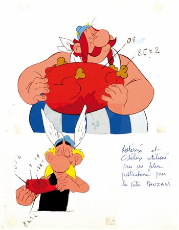 ITCoppia di cel, tempera su acetato montate su unico supporto cm 24x32....