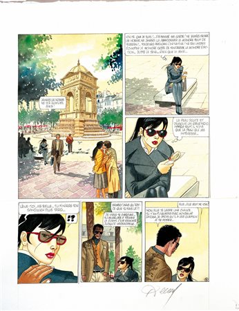 ITTavola originale matita, china e acquerello su carta da disegno cm...