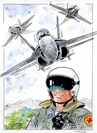 ITIllustrazione matita e china e acquerello su cartoncino cm 29,5x42....