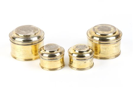 Quattro scatole italiane in argento - Torino, 1762-1778