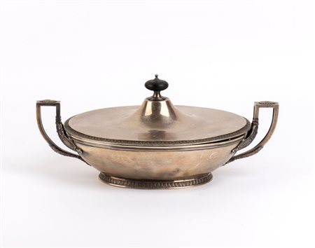  Legumiera in argento - Svizzera, fine XIX - inizi XX secolo