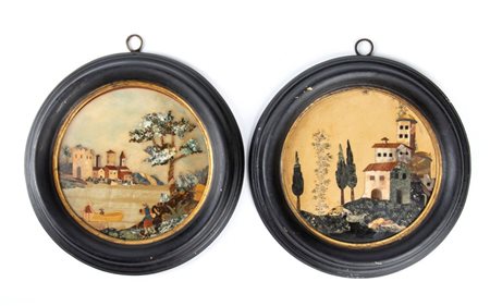  Coppia di commessi in pietre dure - Firenze, XVIII secolo