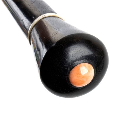  Bastone da passeggio con inserti in avorio - Sud Italia, XIX secolo