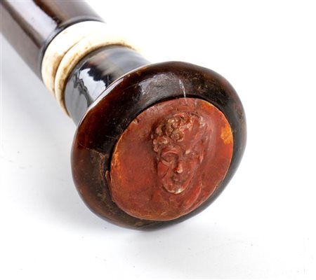  Bastone da passeggio con inserti in avorio - Italia, XIX secolo